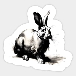 White Rabbit Sticker